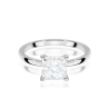 Pierścionek z Diamentem 1 ct Princess Białe Złoto | ERgold