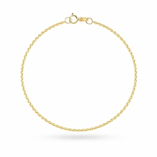 Bransoletka złota - splot rolo na nogę - 1,4 mm próba 585