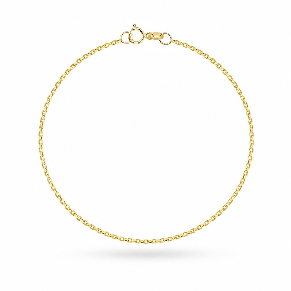 Bransoletka złota - splot rolo na nogę - 1,4 mm próba 585