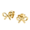 Kolczyki złote 333 kokardka