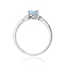 Pierścionek 375 Niebieski Diament 0,55 ct | ERgold