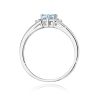 Pierścionek 375 Niebieski Diament 0,53 ct | ERgold