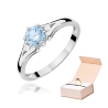Pierścionek 375 Niebieski Diament 0,53 ct | ERgold