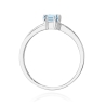 Pierścionek Niebieski Diament Emerald 0,53 ct | ERgold
