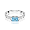 Pierścionek Niebieski Diament Emerald 0,53 ct | ERgold