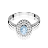 Pierścionek Niebieski Diament Emerald 0,53 ct | ERgold