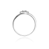 Pierścionek z Białego Złota z Diamentem 0,10 ct | ERgold