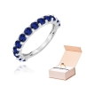 Pierścionek z szafirami 1,95 ct białe złoto 375 | ERgold
