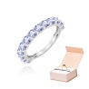Pierścionek z tanzanitami 1,95 ct białe złoto | ERgold