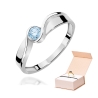 Pierścionek 375 Niebieski Diament 0,15 ct | ERgold