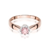 Pierścionek 585 Różowy Diament Laboratoryjny | ERgold