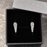 Kolczyki srebrne diamentowane 925 KS1.291 | ERgold