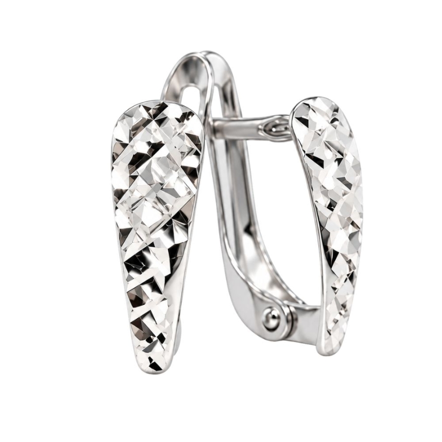 Kolczyki srebrne diamentowane 925 KS1.291 | ERgold