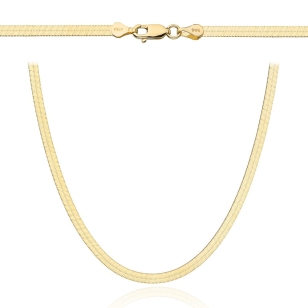 Łańcuch złoty taśma 45cm - 3,5 mm