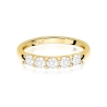 Złoty Pierścionek 585 z 5 Diamentami 0,50 ct | ERgold