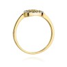Pierścionek z brązowymi diamentami 0,435 ct 375 | ERgold