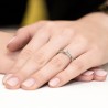 Pierścionek Zaręczynowy Białe Złoto 375 0,19 ct | ERgold
