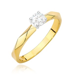Pierścionek Zaręczynowy z Brylantem 0,25 ct 585 | ERgold
