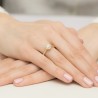Złoty pierścionek z diamentami 0,62 ct 585 | ERgold