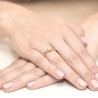 Pierścionek z diamentem laboratoryjnym 0,08 ct | ERgold