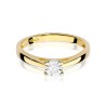 Pierścionek z diamentem laboratoryjnym 0,08 ct | ERgold