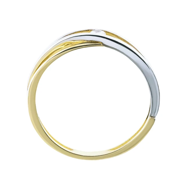Zirkonoxid Gold Ring INTERSPERSED Muster
