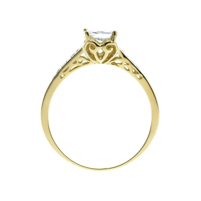 GOLDEN OPENWORK RINGMUSTER Zirkone