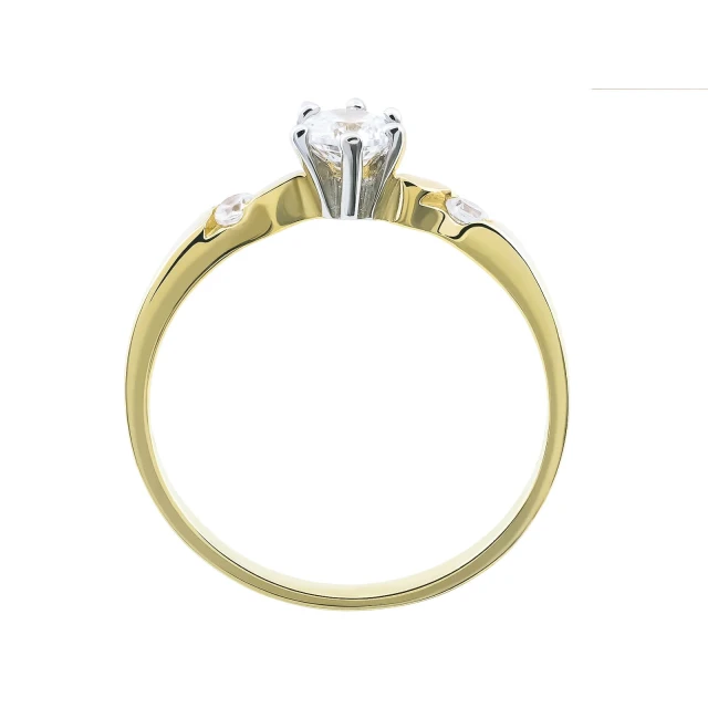 Elegante goldene Ringsteine