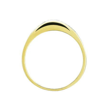 Obrączka złoty pierścionek z Cyrkoniami