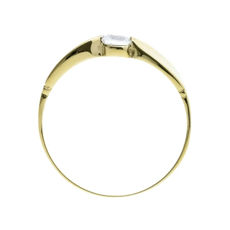 Nowoczesny Złoty pierścionek Obrączka