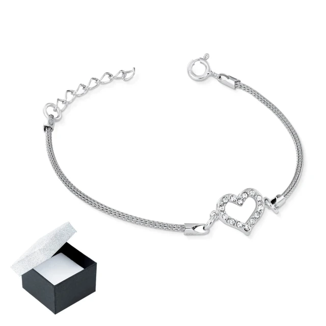 Silbernes Armband mit Herz