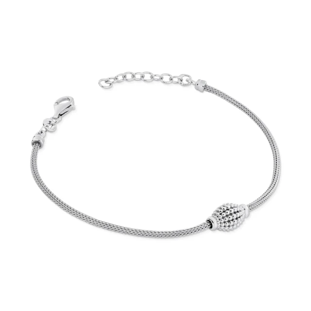 Silbernes Armband mit Lauf