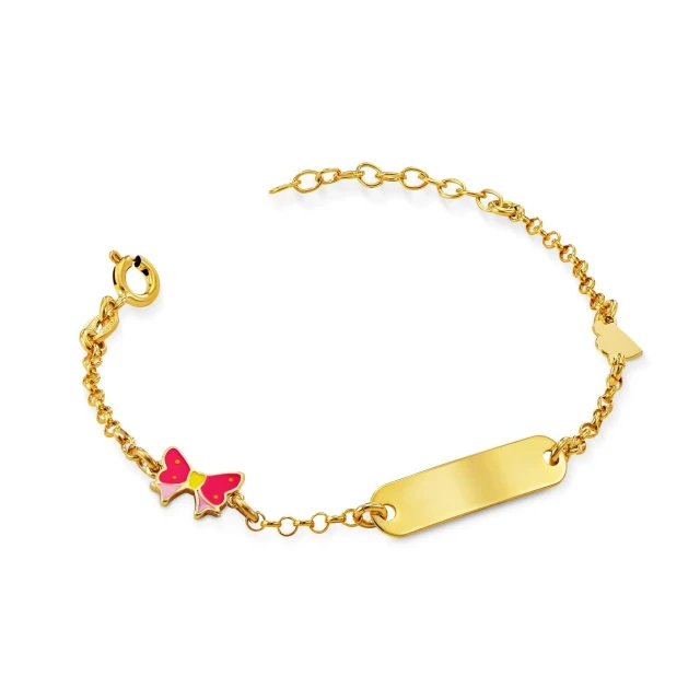 Silbernes Mädchenarmband mit Schleife