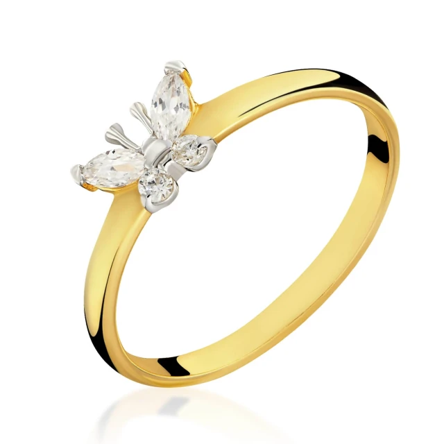 Goldener BUTTERFLY Ring