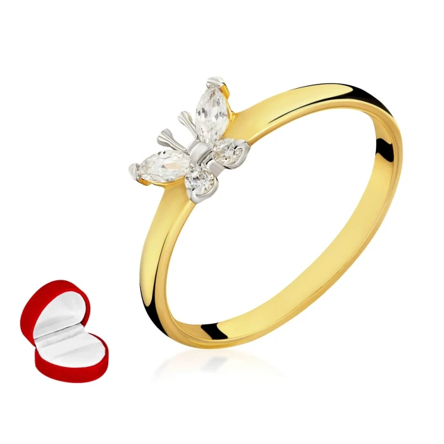 Goldener BUTTERFLY Ring