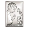 Pamiątka Komunijna Dla Chłopca Srebrna