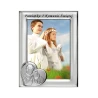 Ramka komunijna dla chłopca srebrna