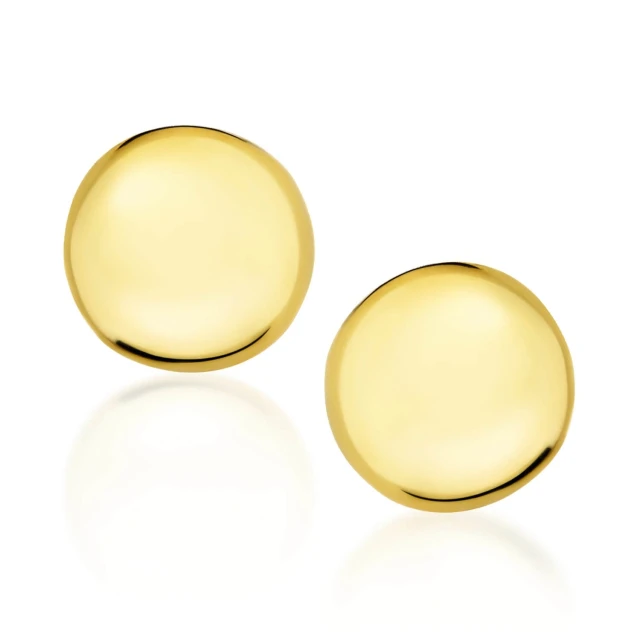 Goldene 3D Ohrringe halbieren Kleinigkeiten