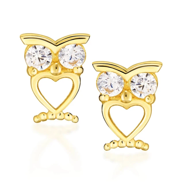 Goldene Ohrringe "Wise Owls" Little Things