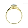 Elegancki Złoty pierścionek Kwiatek próba 585