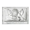 Obrazek Aniołek nad Dzieckiem na Białym Drewnie z podpisem