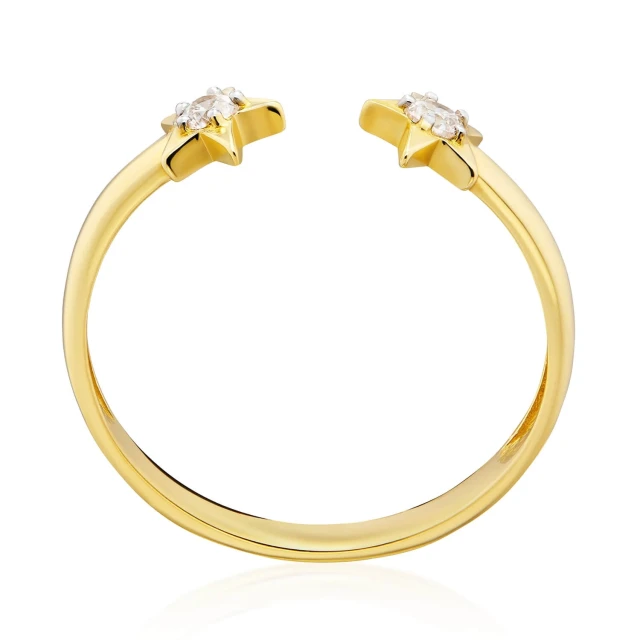 Goldener Ring Sterne 585
