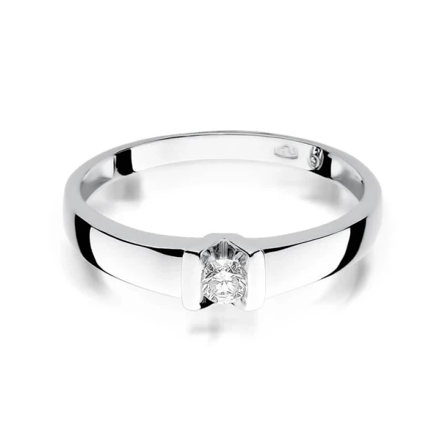Gold Diamant Ring WeißGold EW-249 0.10ct