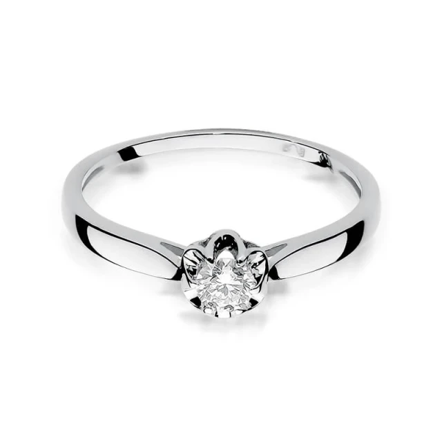 Gold Diamant Ring WeißGold EW-62 0.15ct