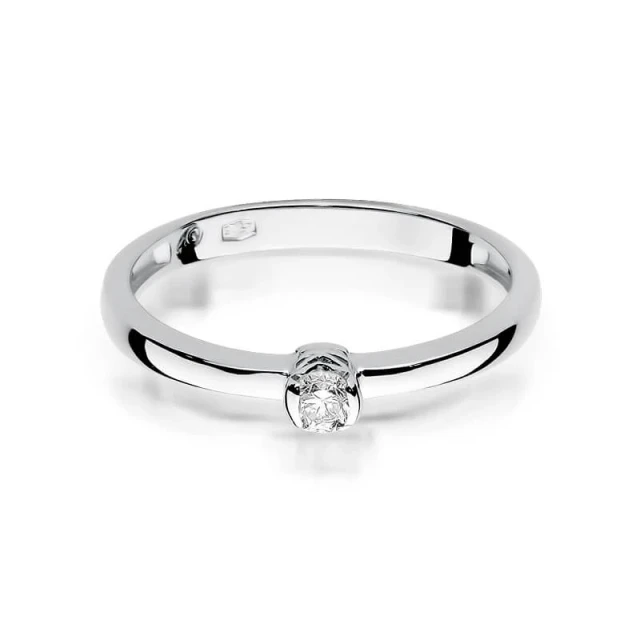 Gold Diamant Ring WeißGold EW-131 0.10ct