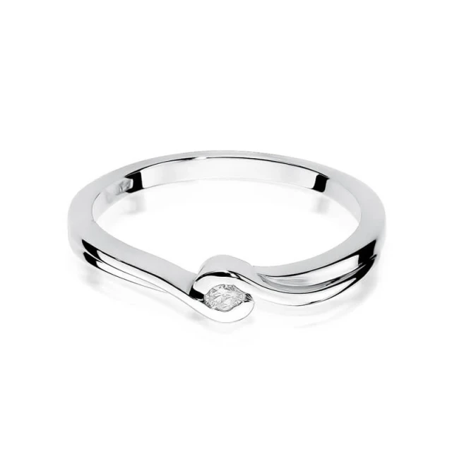 Gold Diamant Ring WeißGold EW-27 0.05ct