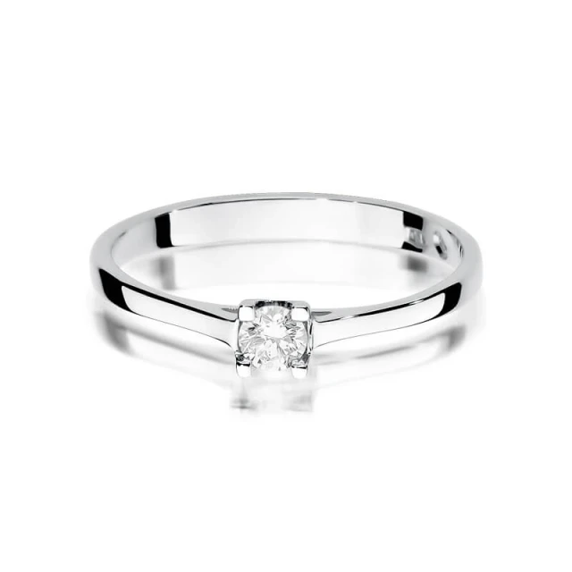 Gold Diamant Ring WeißGold EW-336 0.15ct