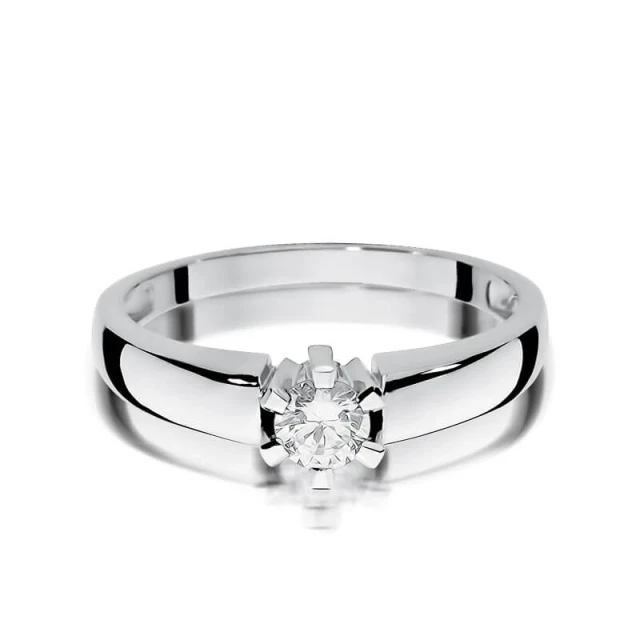 Gold Diamant Ring WeißGold EW-405 0.23ct