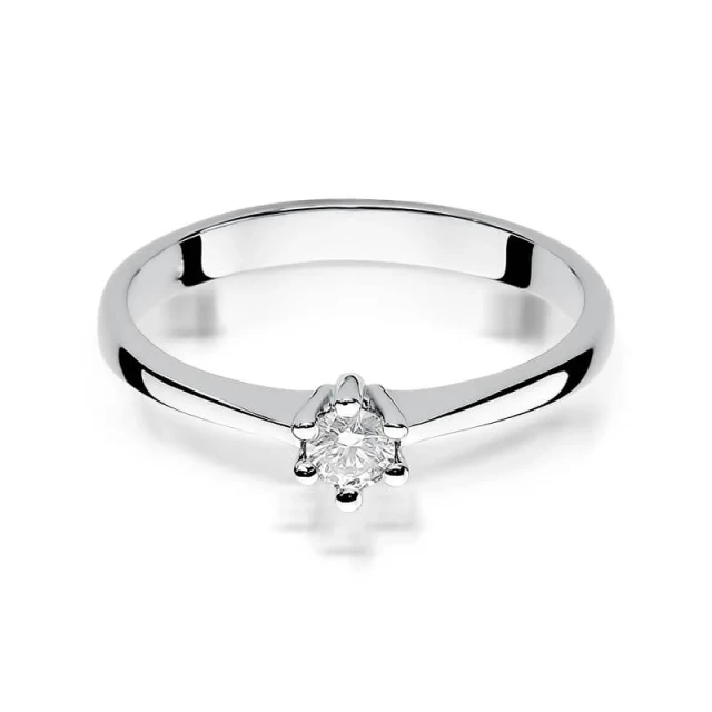 Gold Diamant Ring WeißGold EW-256 0.15ct