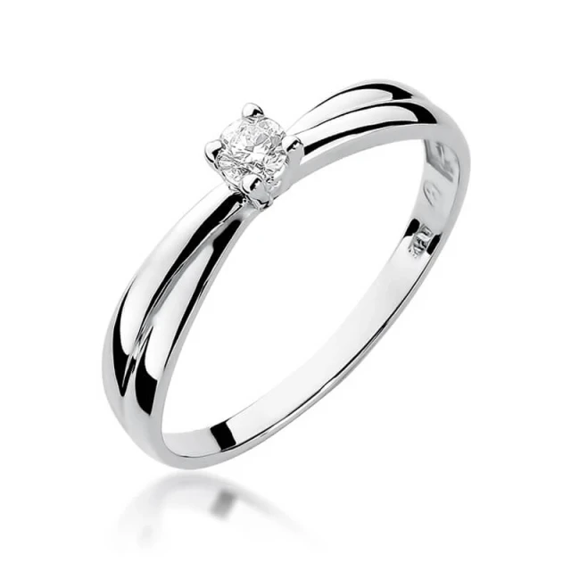 Gold Diamant Ring WeißGold EW-230 0.08ct